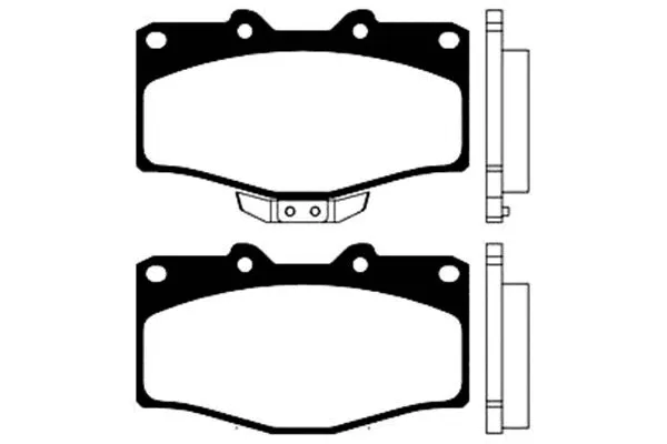 Brake Pad Set, disc brake (BP-9018)