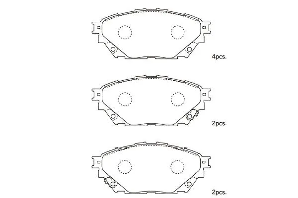 Brake Pad Set, disc brake (BP-5563)