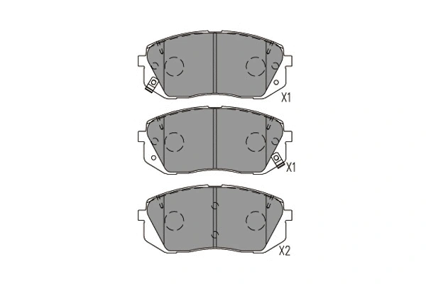 Brake Pad Set, disc brake (KBP-4031)