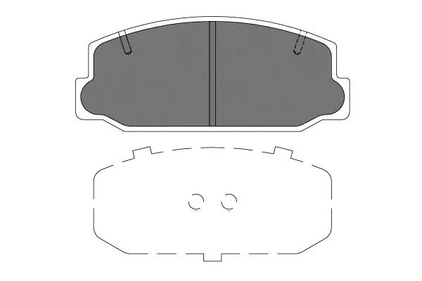 Brake Pad Set, disc brake (KBP-9126)