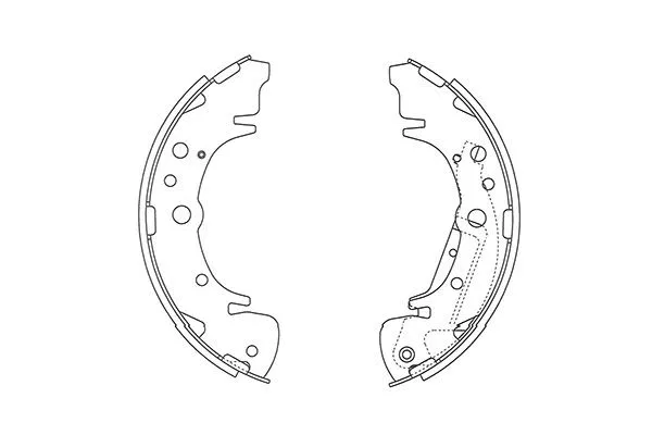 Brake Shoe Set (BS-4407)