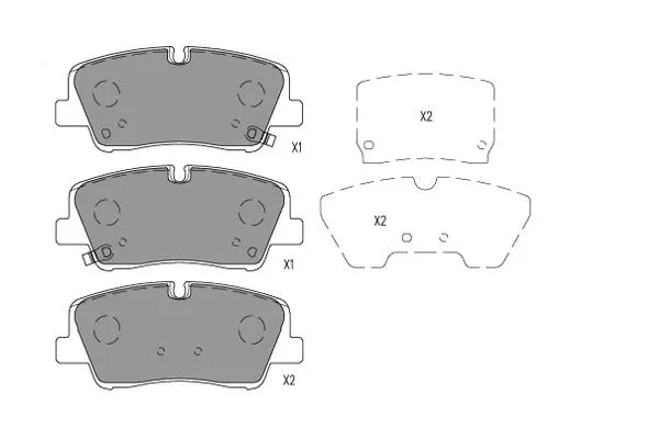 Brake Pad Set, disc brake (BP-3058)