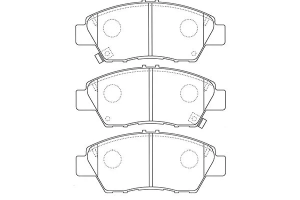 Brake Pad Set, disc brake (BP-2058)