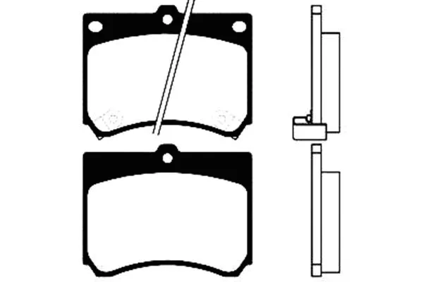 Brake Pad Set, disc brake (BP-4518)
