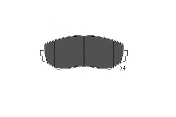 Brake Pad Set, disc brake (KBP-8512)