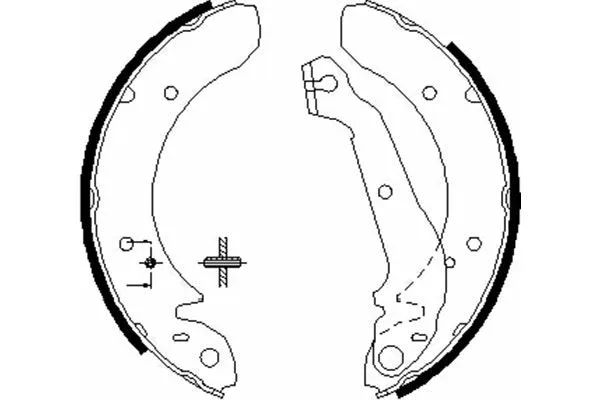 Brake Shoe Set (BS-3400)