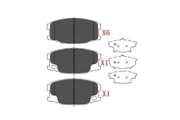 Brake Pad Set, disc brake (KBP-5535)