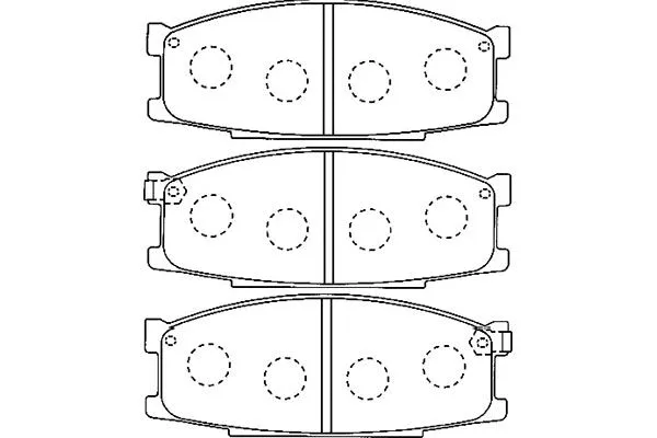 Brake Pad Set, disc brake (BP-5537)