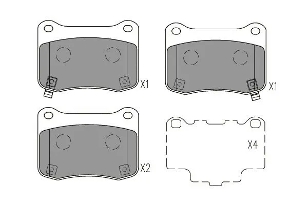 Brake Pad Set, disc brake (BP-9158)