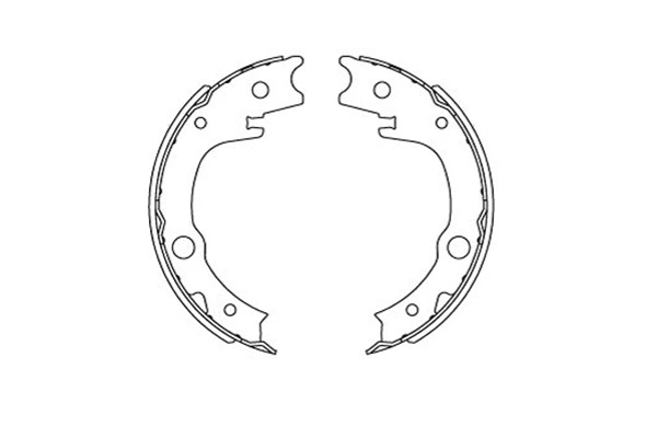 Brake Shoe Set, parking brake (KBS-9925)