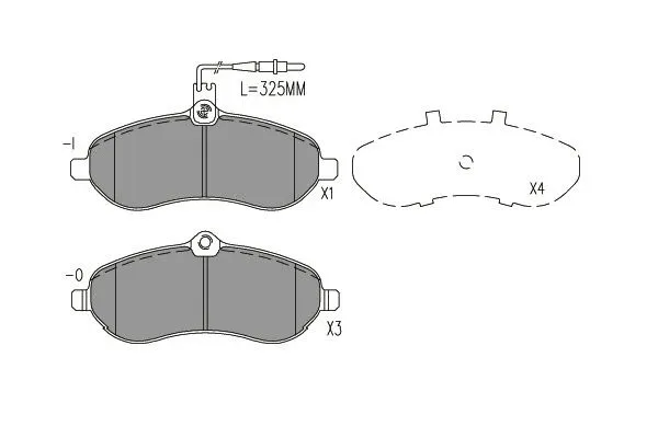 Brake Pad Set, disc brake (BP-9162)