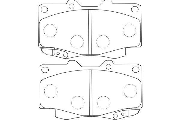 Brake Pad Set, disc brake (BP-9117)