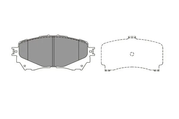 Brake Pad Set, disc brake (KBP-4570)