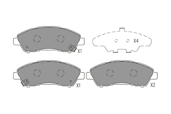Brake Pad Set, disc brake (KBP-5563)