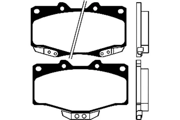 Brake Pad Set, disc brake (BP-9025)