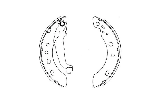 Brake Shoe Set (KBS-7427)
