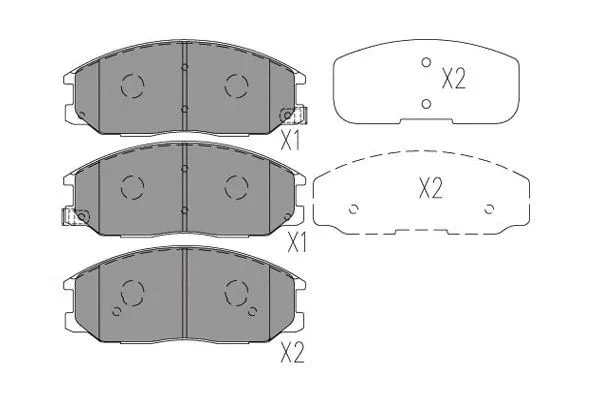Brake Pad Set, disc brake (BP-7510)