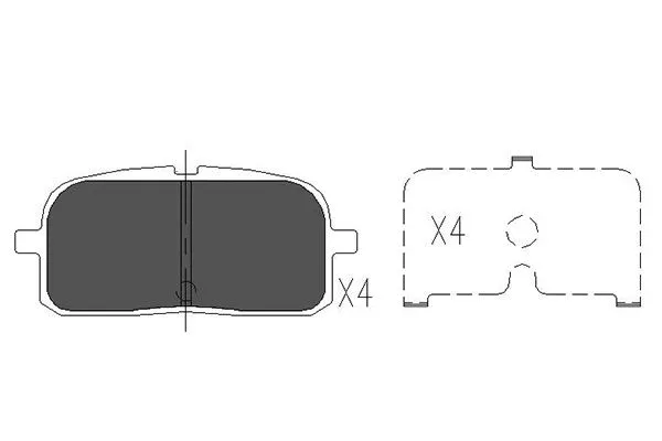 Brake Pad Set, disc brake (KBP-9061)