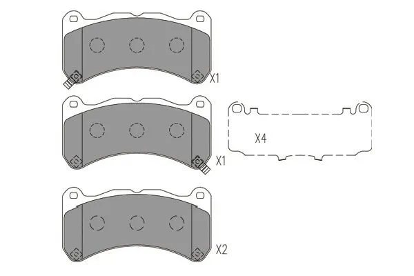 Brake Pad Set, disc brake (BP-9157)