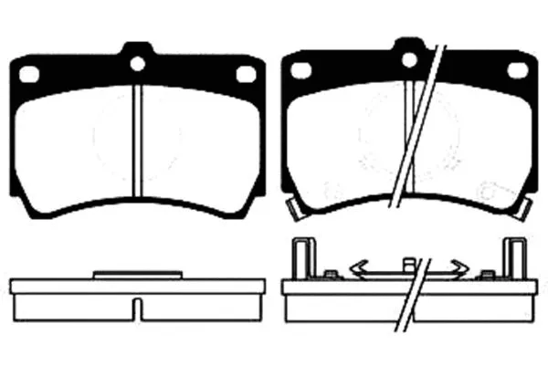 Brake Pad Set, disc brake (BP-4507)