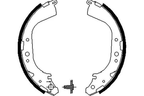 Brake Shoe Set (BS-7412)