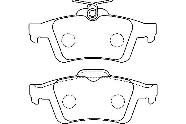 Brake Pad Set, disc brake (BP-4556)