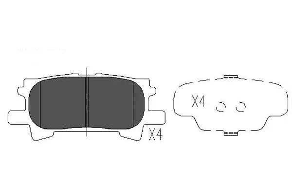 Brake Pad Set, disc brake (KBP-9078)