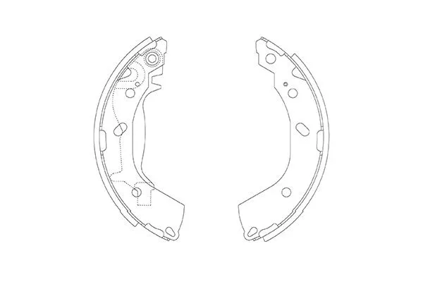 Brake Shoe Set (BS-3414)