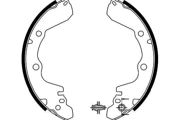 Brake Shoe Set (BS-6416)