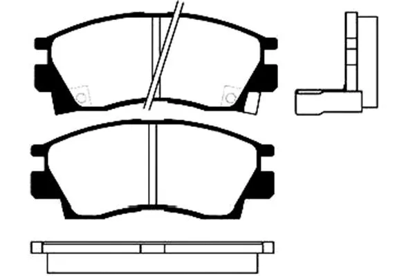 Brake Pad Set, disc brake (BP-5508)