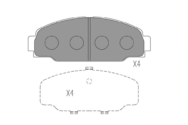 Brake Pad Set, disc brake (KBP-9131)