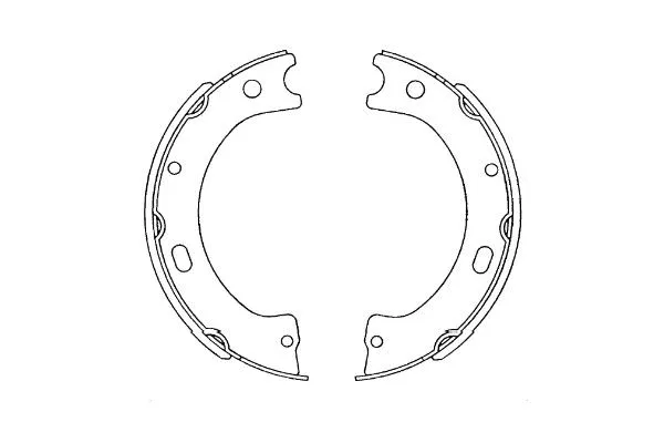 Brake Shoe Set, parking brake (KBS-7420)