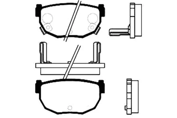Brake Pad Set, disc brake (BP-6542)
