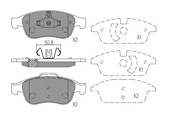 Brake Pad Set, disc brake (BP-6639)