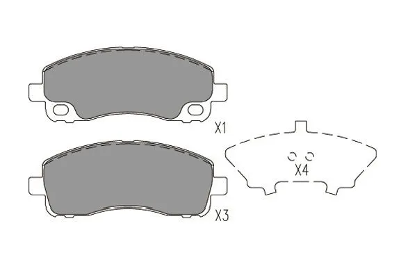 Brake Pad Set, disc brake (BP-5564)