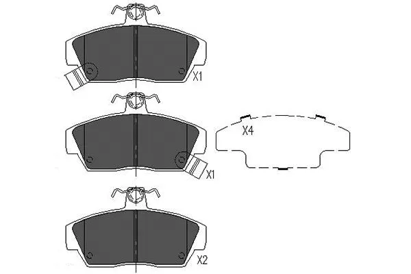 Brake Pad Set, disc brake (KBP-2023)
