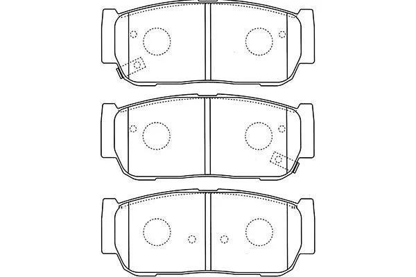 Brake Pad Set, disc brake (BP-4019)