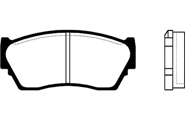 Brake Pad Set, disc brake (BP-6522)