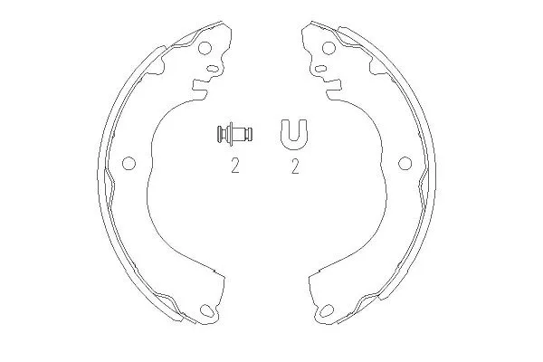 Brake Shoe Set (KBS-7416)