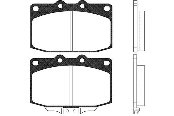 Brake Pad Set, disc brake (BP-4509)