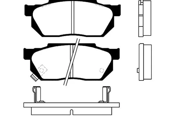 Brake Pad Set, disc brake (BP-2001)