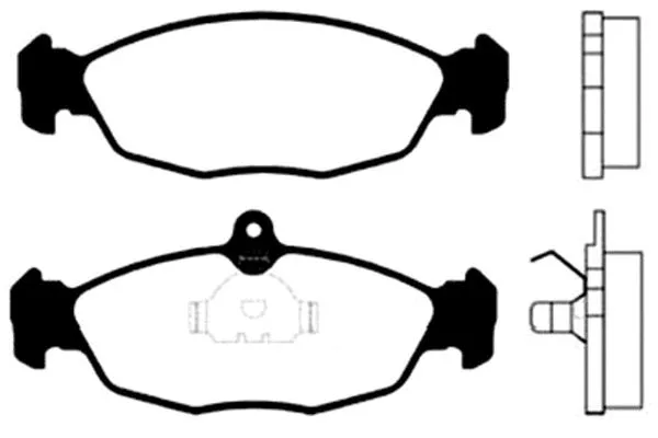 Brake Pad Set, disc brake (BP-1002)