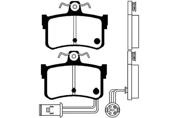 Brake Pad Set, disc brake (BP-2027)