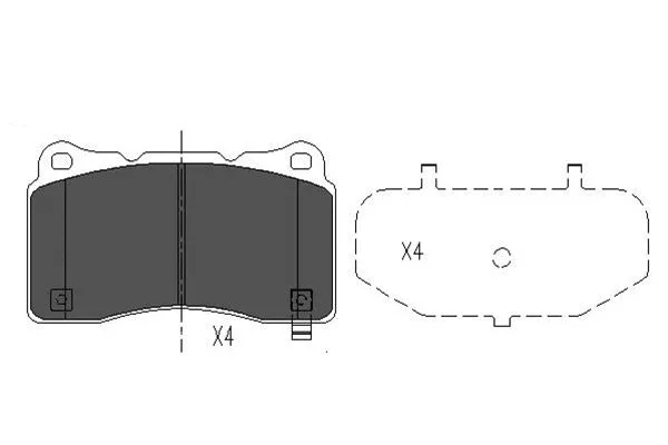Brake Pad Set, disc brake (BP-8025)