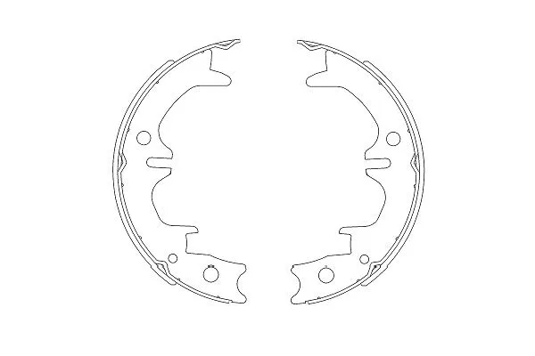 Brake Shoe Set, parking brake (KBS-9911)