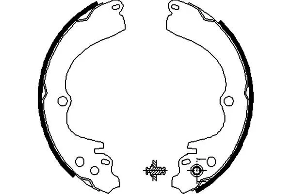 Brake Shoe Set (KBS-8404)