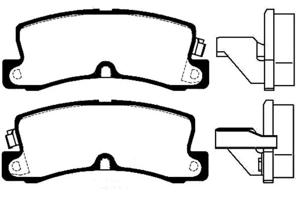 Brake Pad Set, disc brake (BP-9050)
