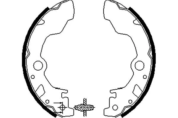 Brake Shoe Set (BS-8406)