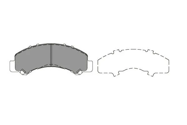 Brake Pad Set, disc brake (KBP-3517)