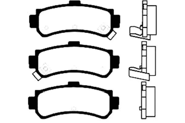 Brake Pad Set, disc brake (BP-6555)